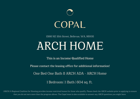 A sign for an income qualified home by ARCH Home.